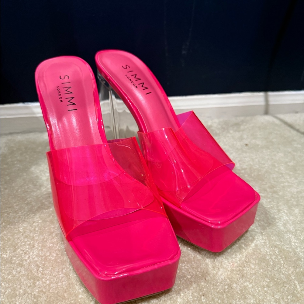 Dolls Kill Hot Pink Platform Heels